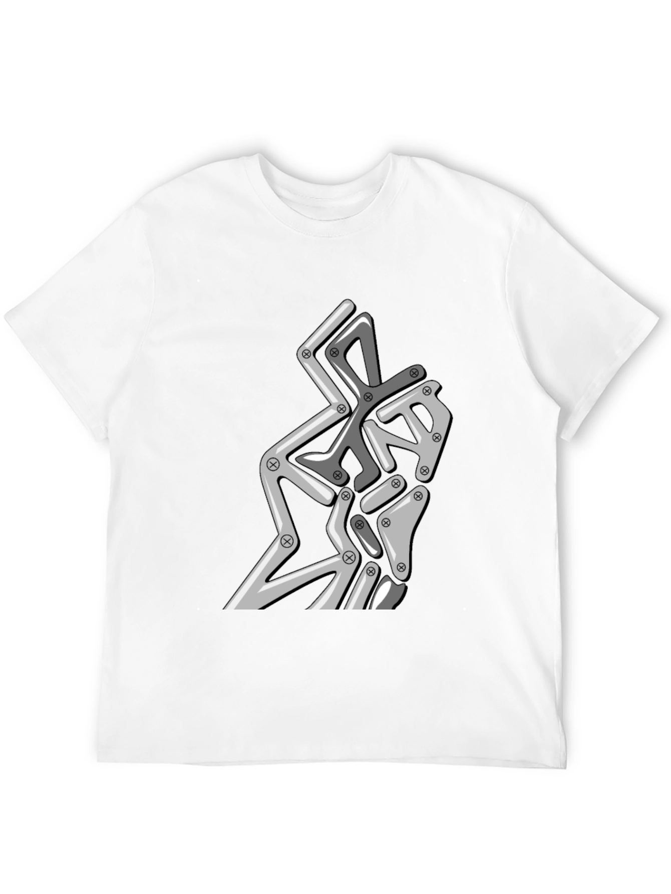 Abstract Robotic Graphic Tee - Modern Streetwear