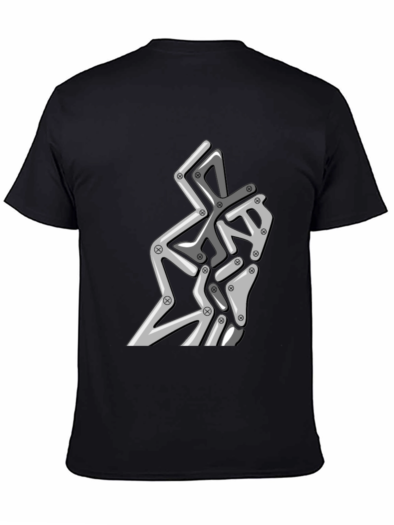 Abstract Robotic Graphic Tee - Modern Streetwear