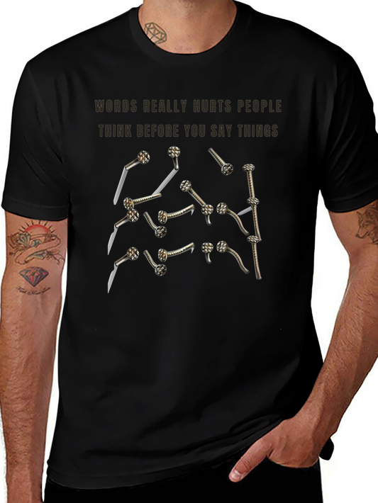 Words Hurt Nails T-Shirt
