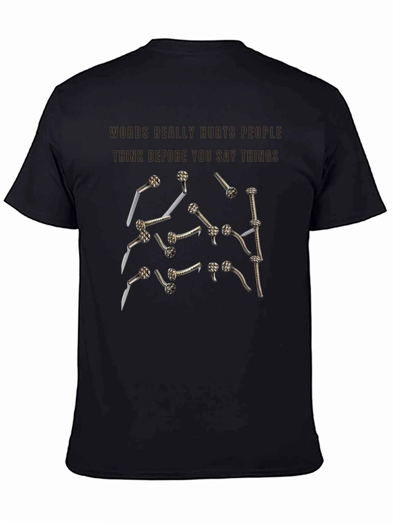Words Hurt Nails T-Shirt