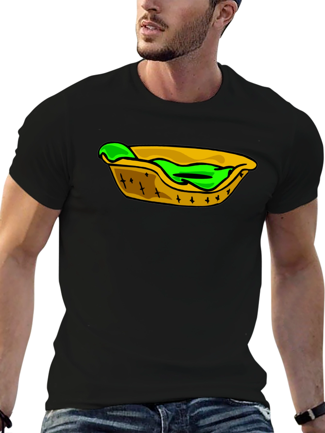Taco T-Shirt: Unique Green Filling Design