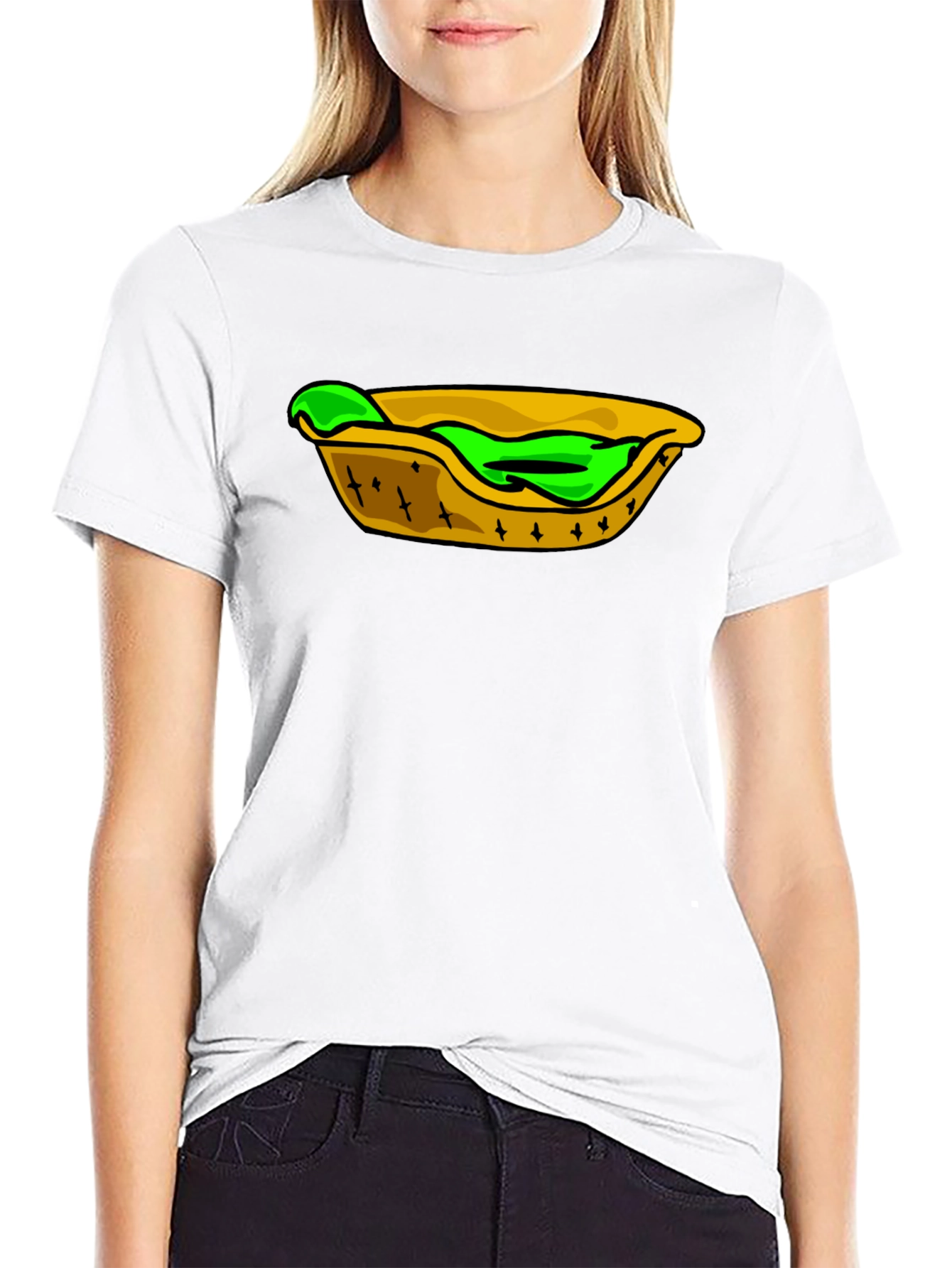 Taco T-Shirt: Unique Green Filling Design