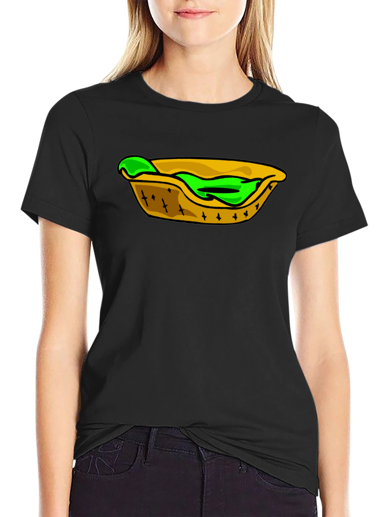 Taco T-Shirt: Unique Green Filling Design