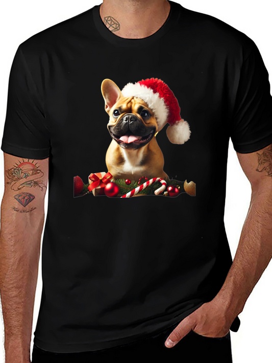 French Bulldog Christmas T-Shirt – Festive Dog Lover Tee