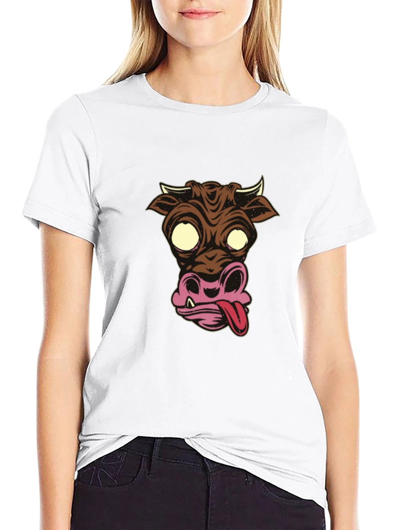 Crazy Cow Graphic T-Shirt - Funky Style