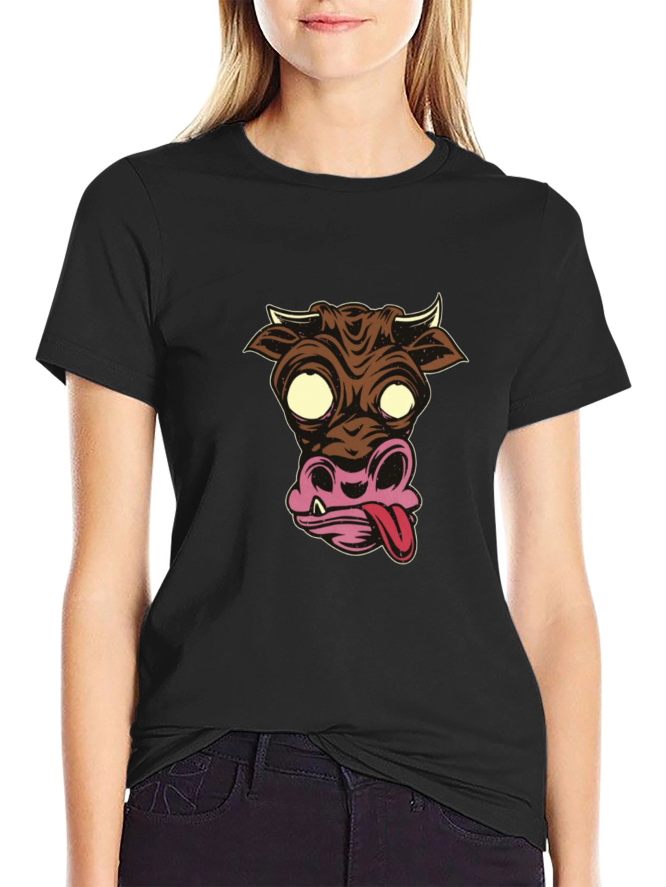 Crazy Cow Graphic T-Shirt - Funky Style