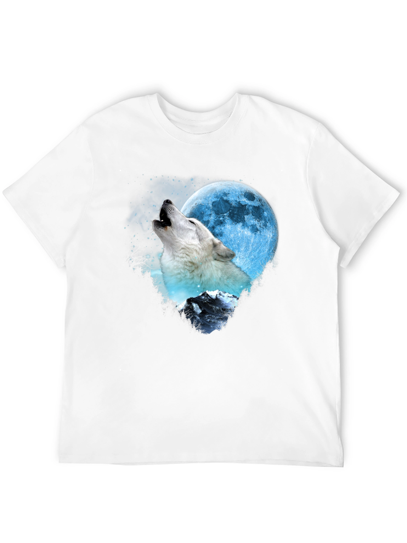 Wolf Moon Graphic Tee - Mens Black T-Shirt