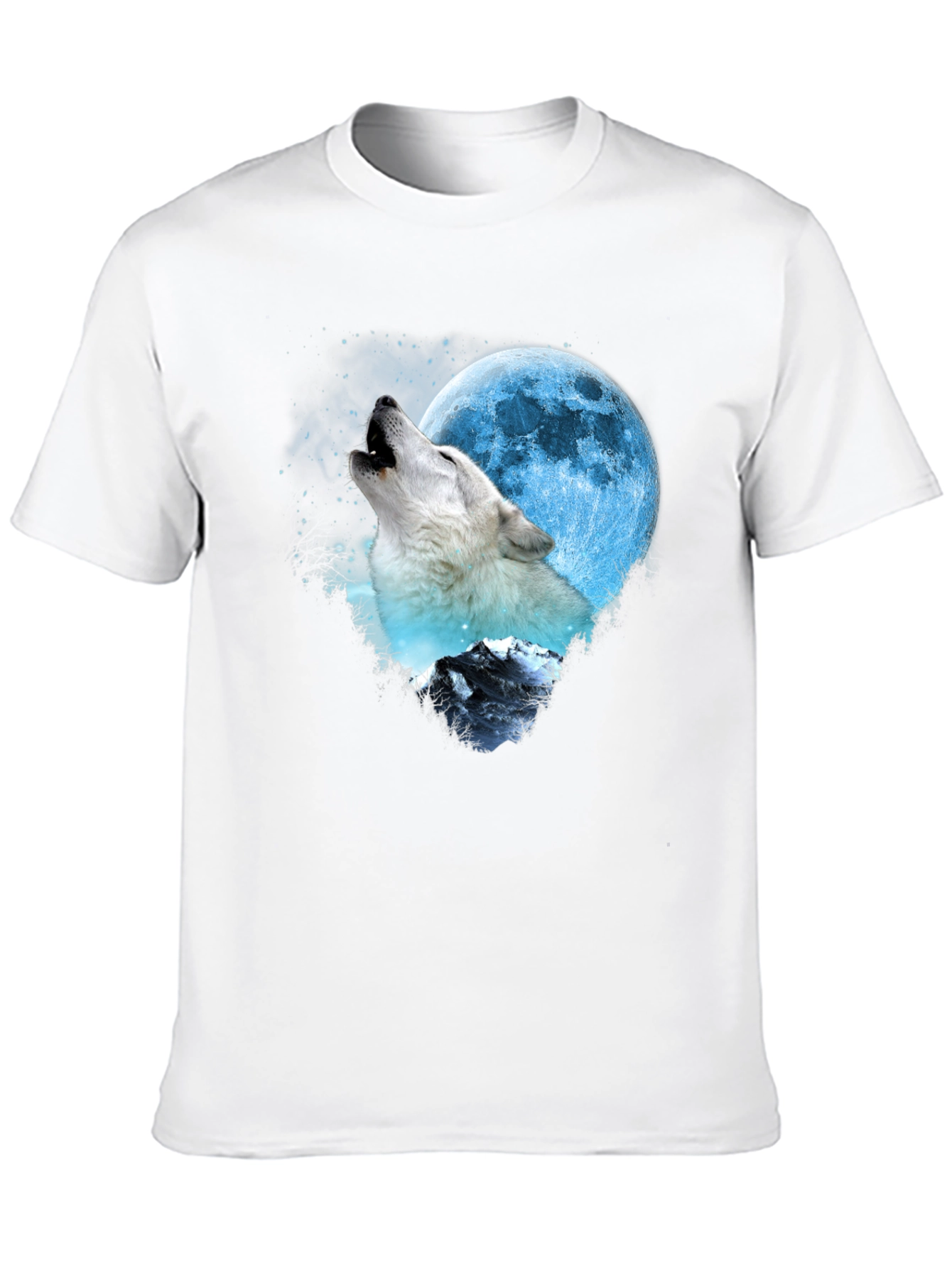 Wolf Moon Graphic Tee - Mens Black T-Shirt
