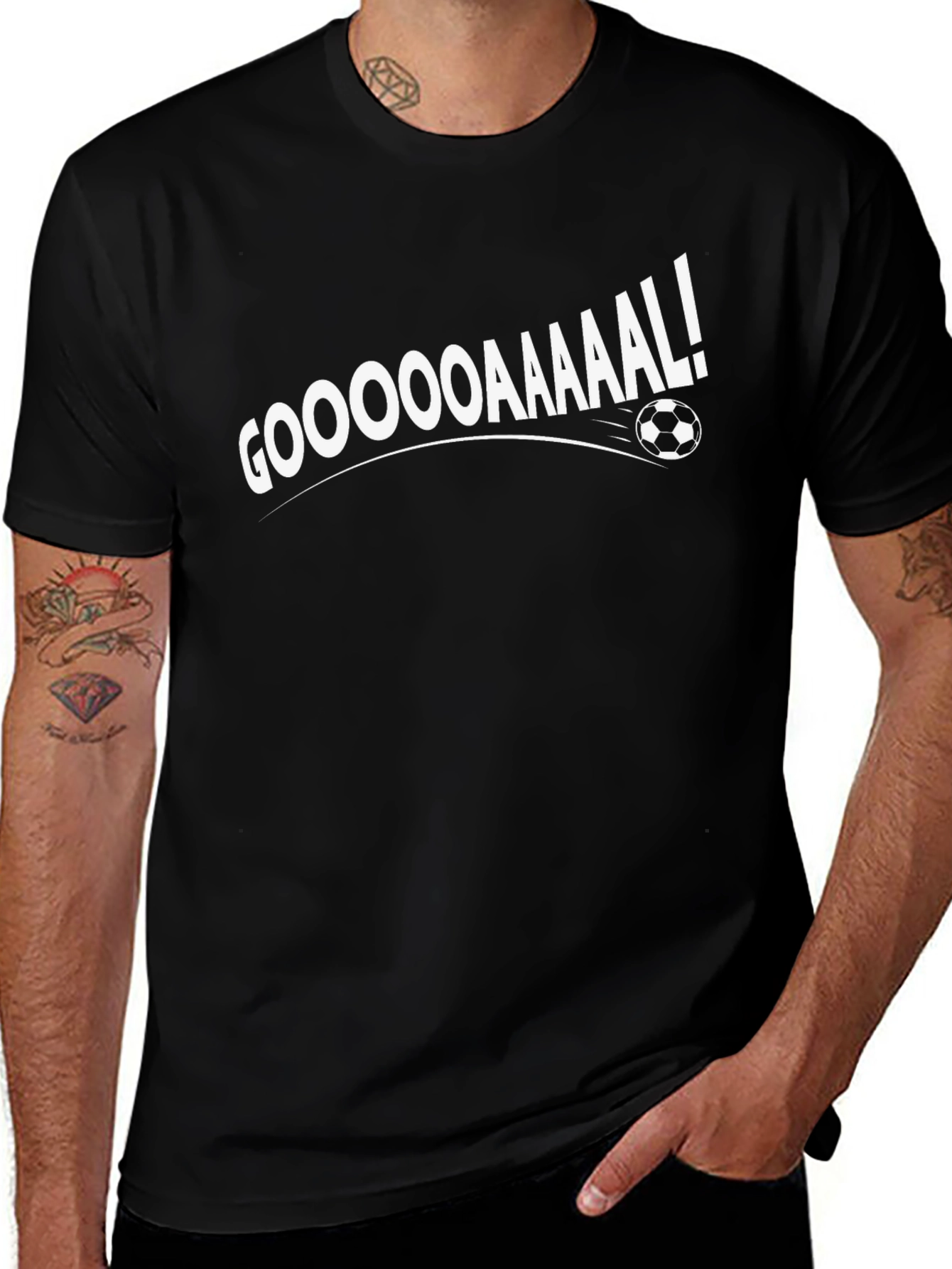 Gooooaaaaal! Soccer T-Shirt - Black