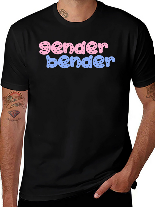 Gender Bender T-Shirt - Pink & Blue Graphic Tee
