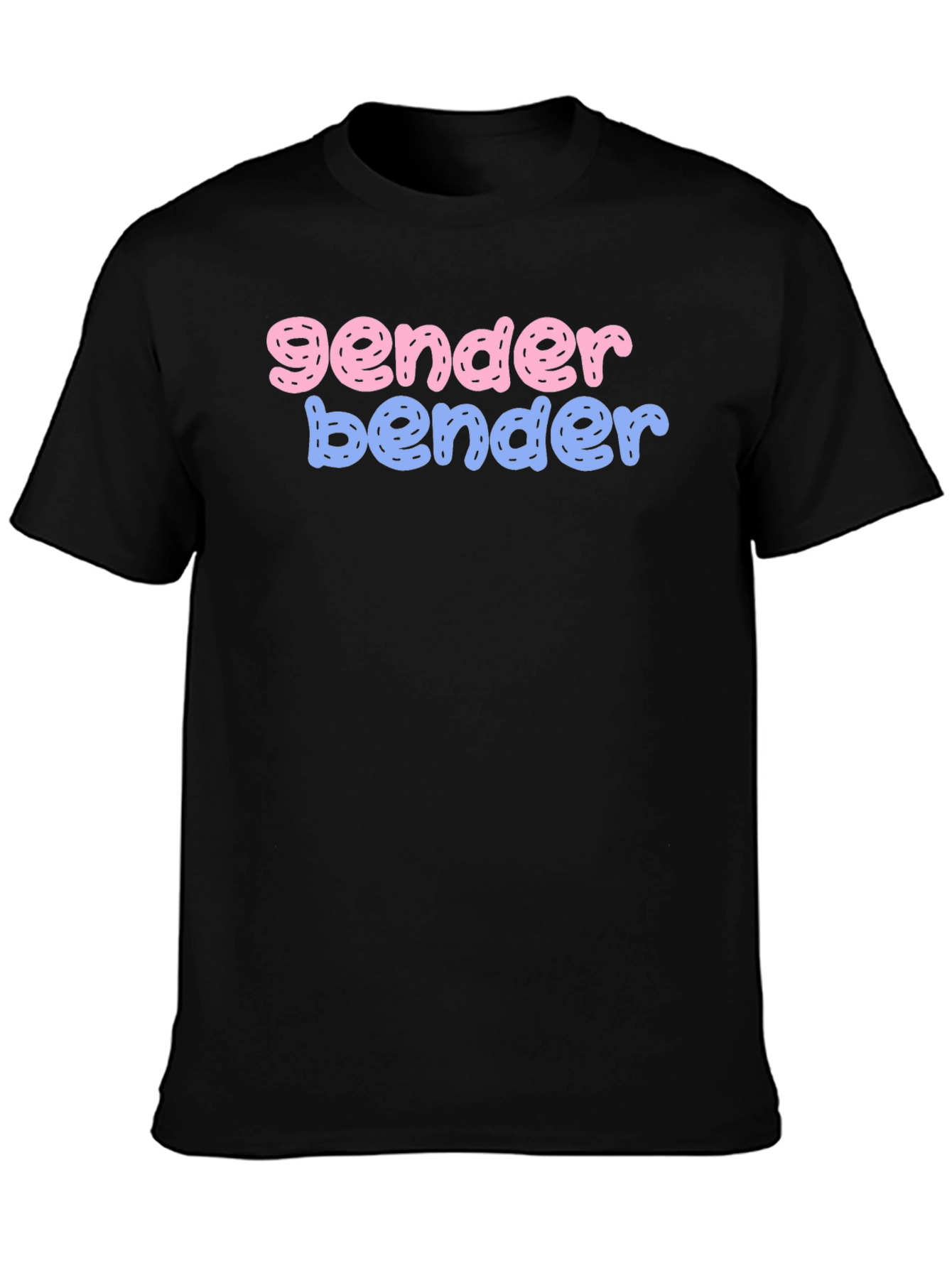 Gender Bender T-Shirt - Pink & Blue Graphic Tee
