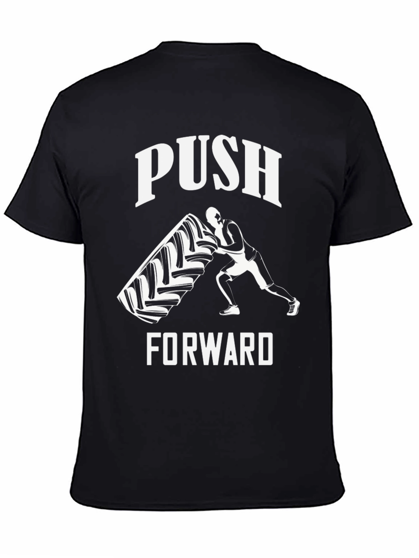Push Forward Graphic Tee - Black