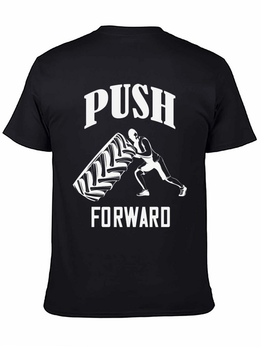 Push Forward Graphic Tee - Black