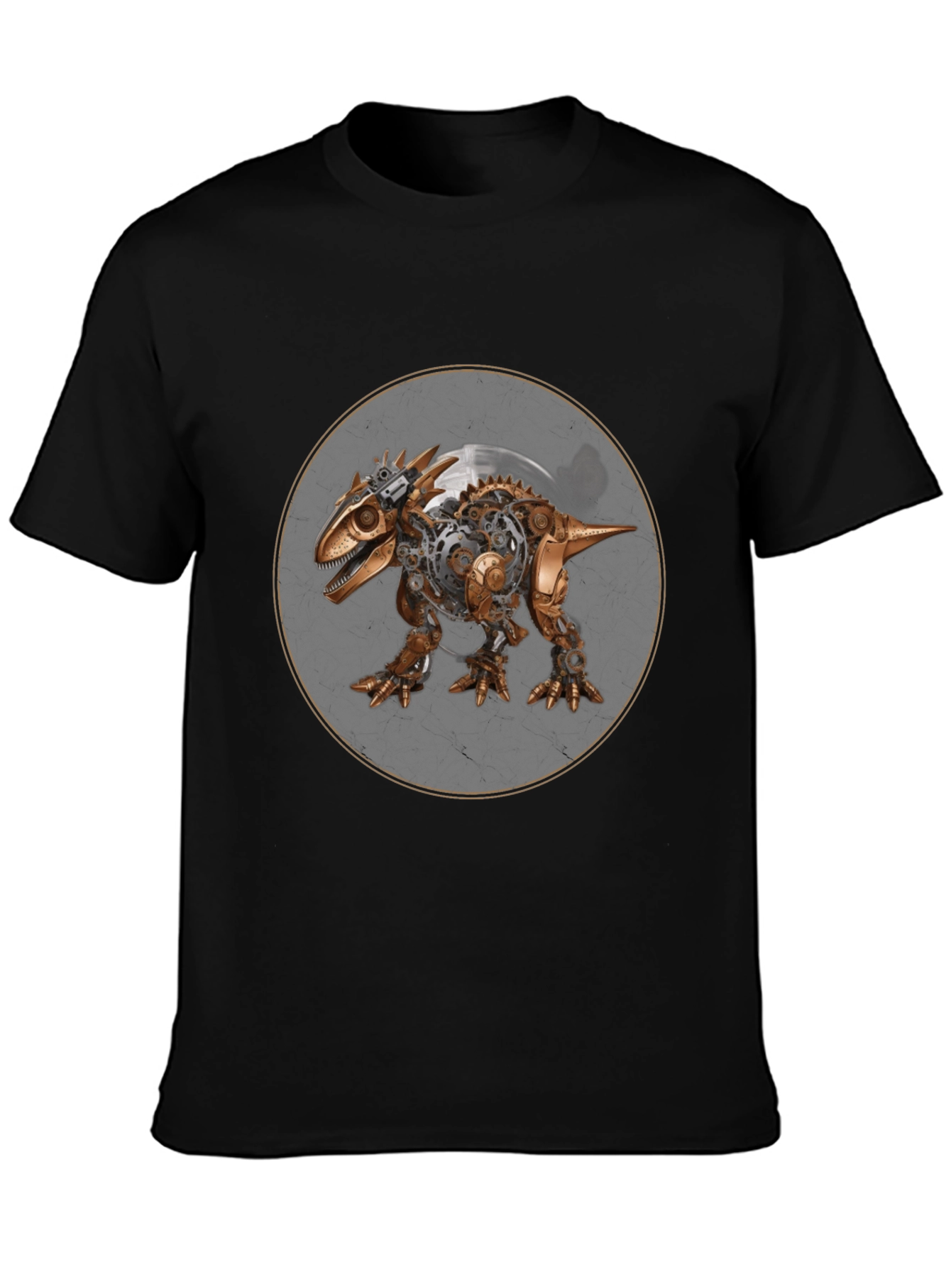 Steampunk Dinosaur Graphic Tee - Unique & Stylish!