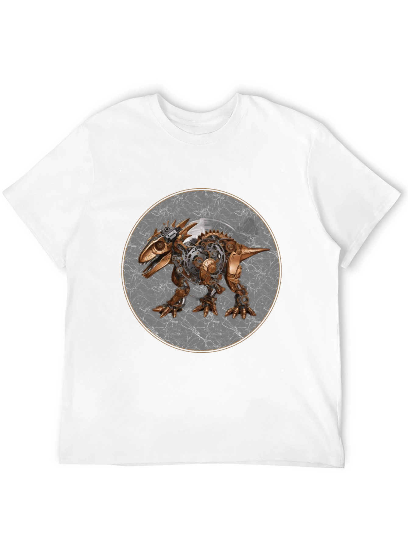 Steampunk Dinosaur Graphic Tee - Unique & Stylish!