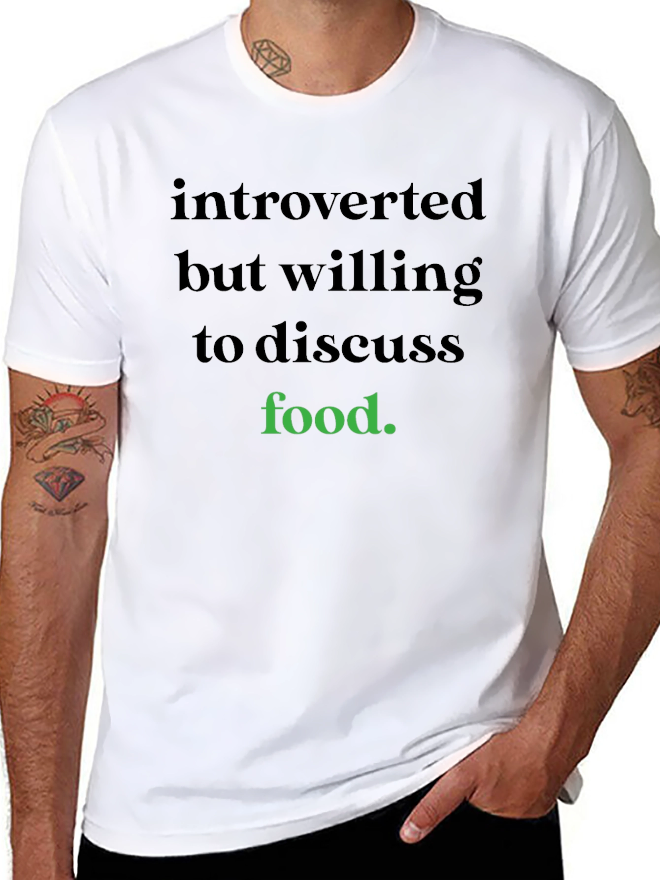 Introverted But Willing To Discuss Food T-Shirt