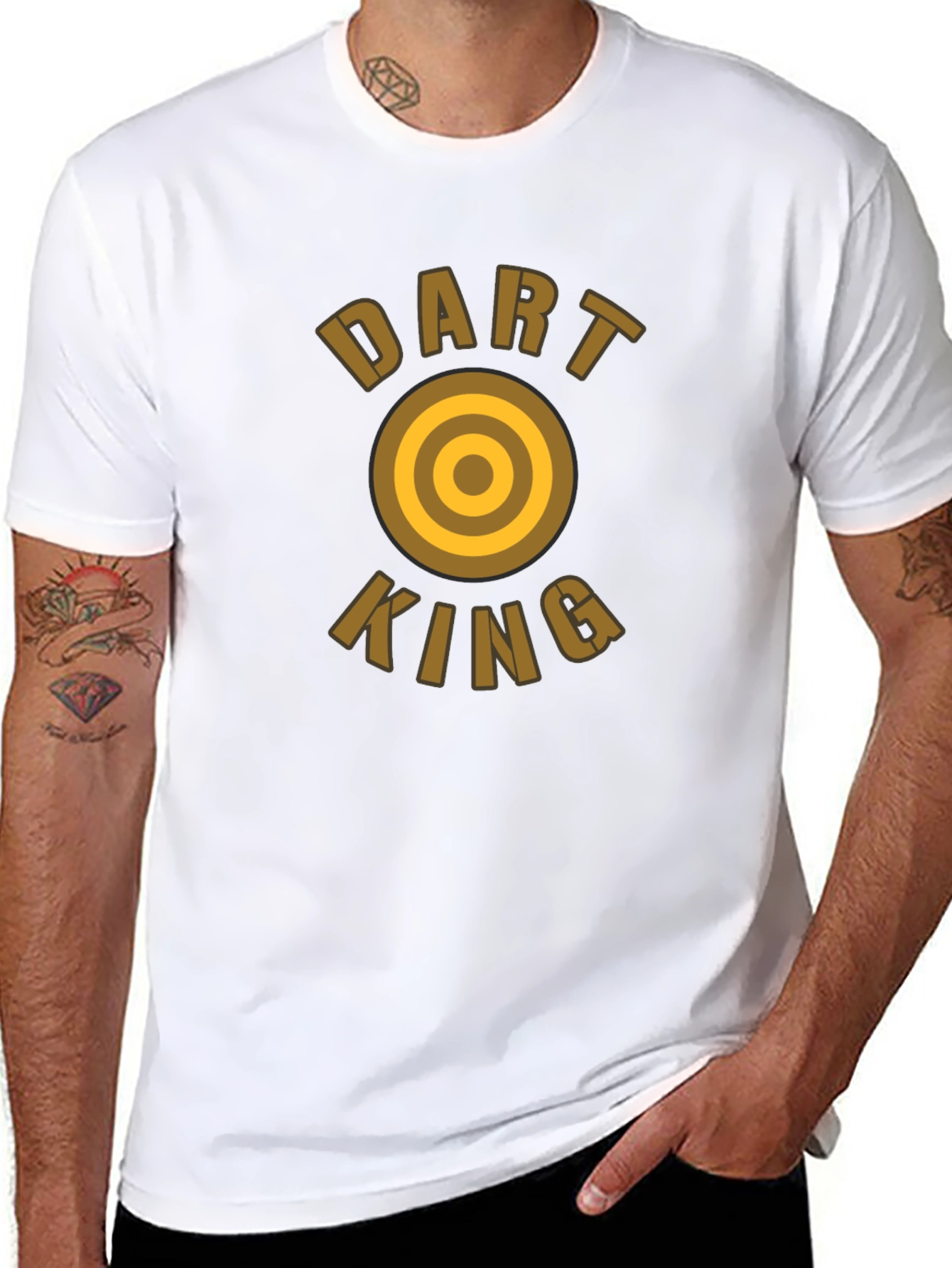 Dart King Black T-Shirt - Target Graphic Tee