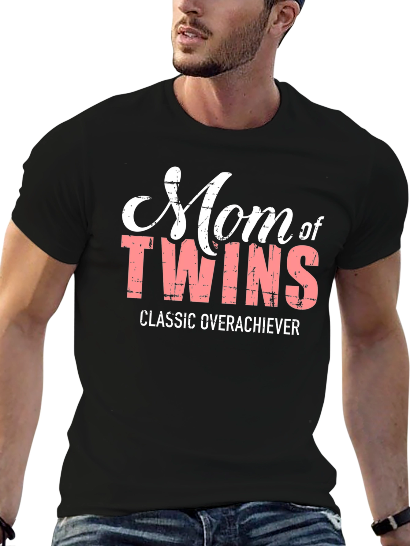 Mom of Twins T-Shirt - Classic Overachiever