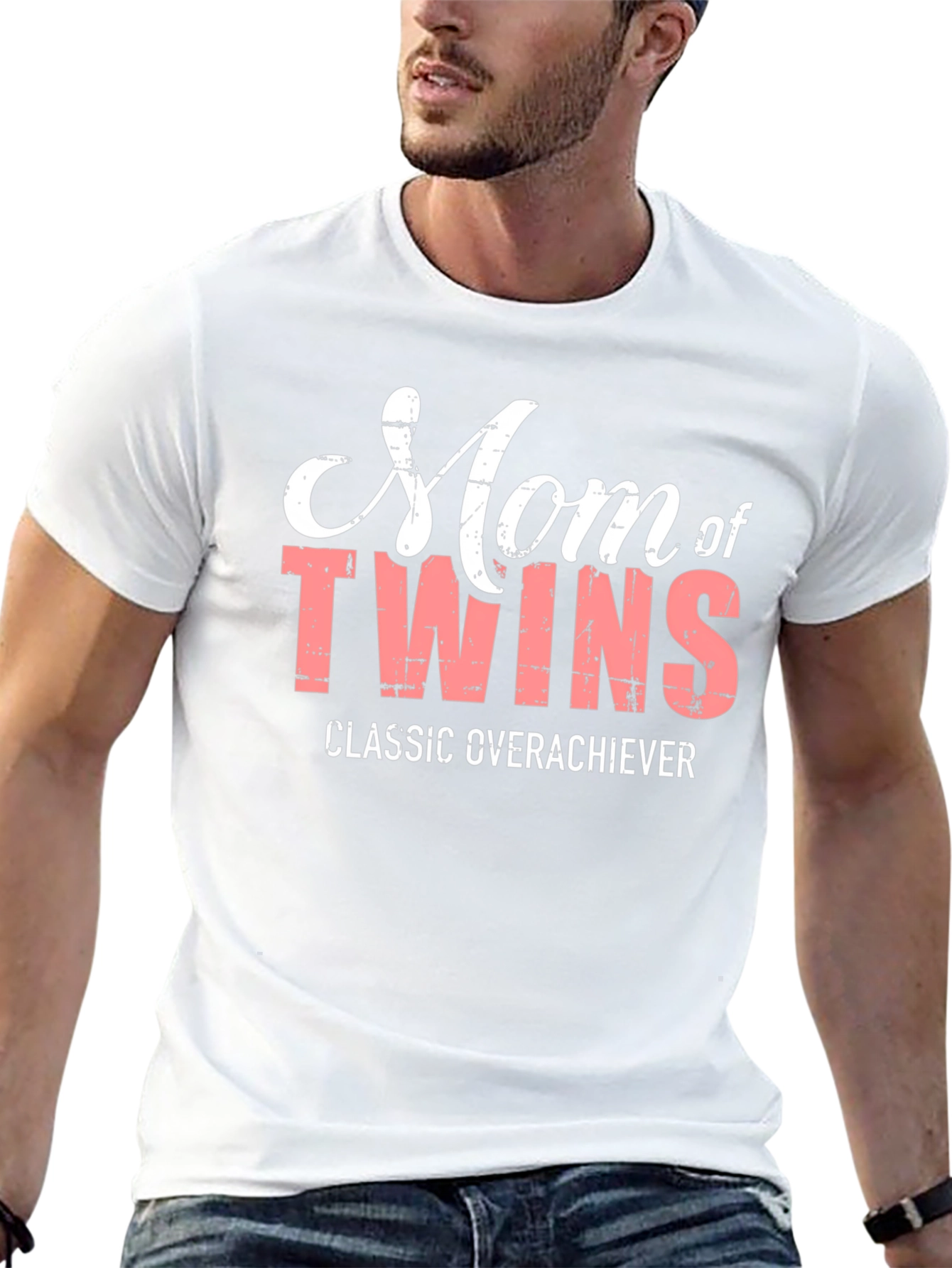 Mom of Twins T-Shirt - Classic Overachiever