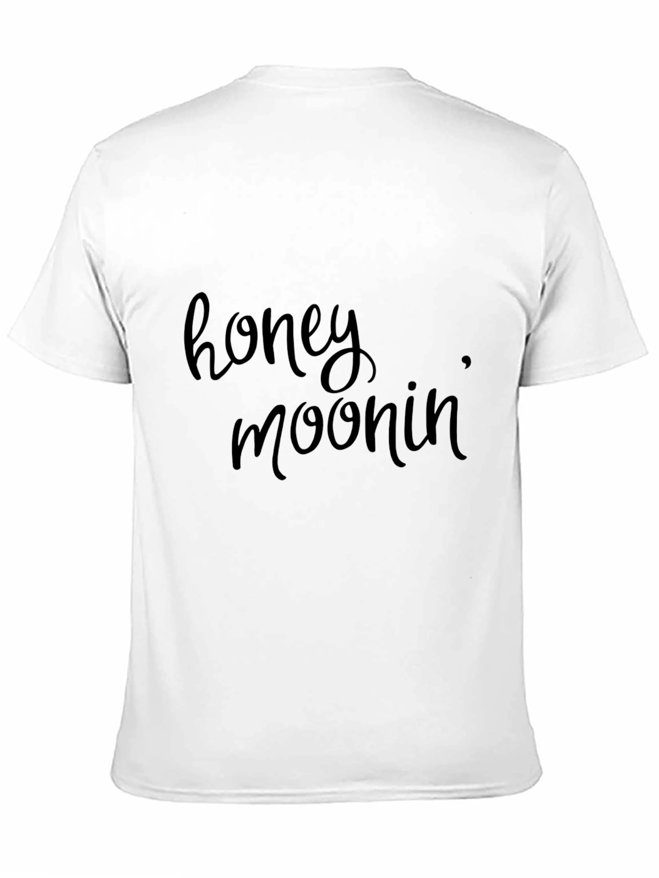 Honeymoonin Black Graphic Tee - Relaxed Fit