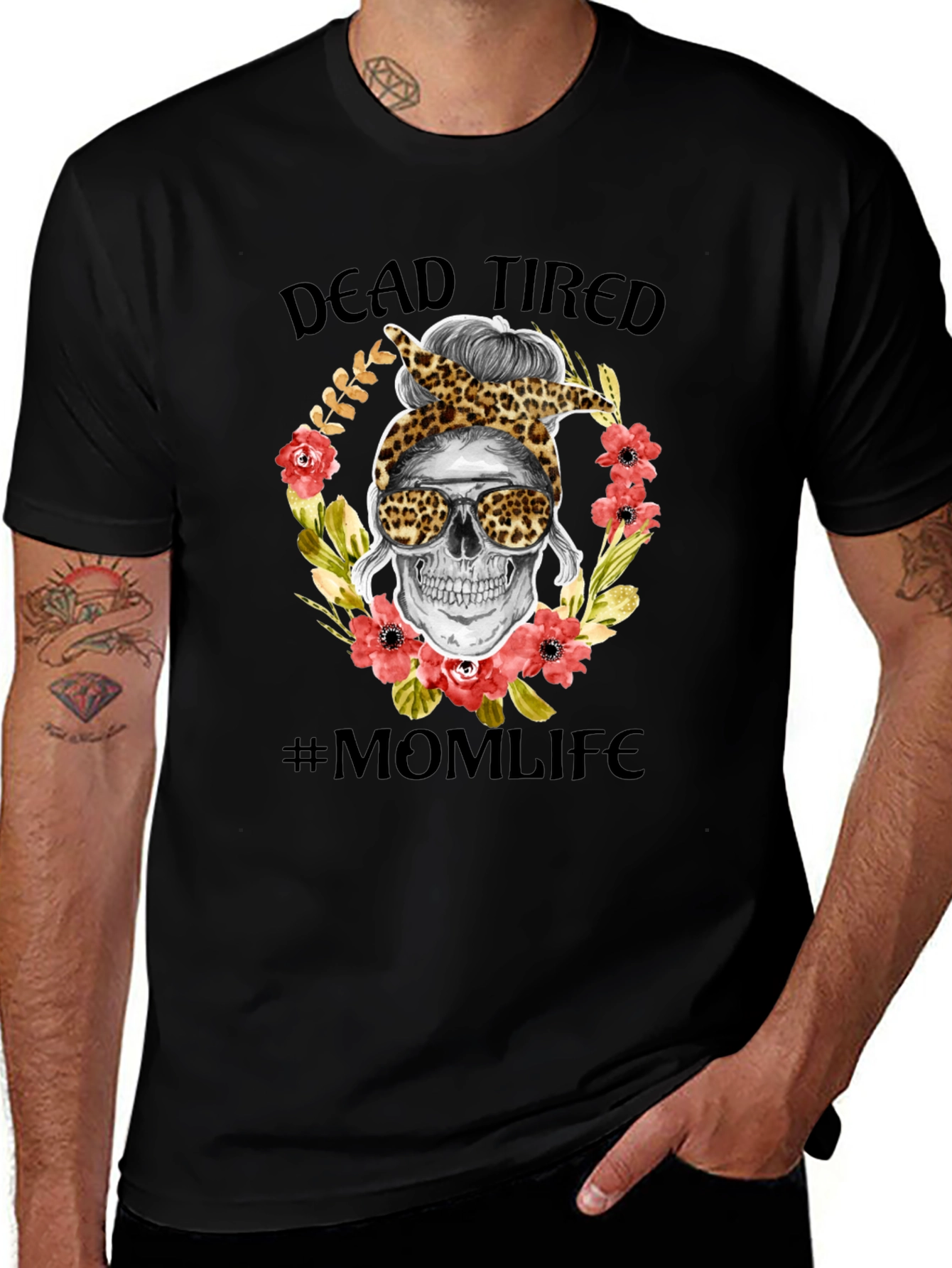 Dead Tired Mom Life Graphic Tee
