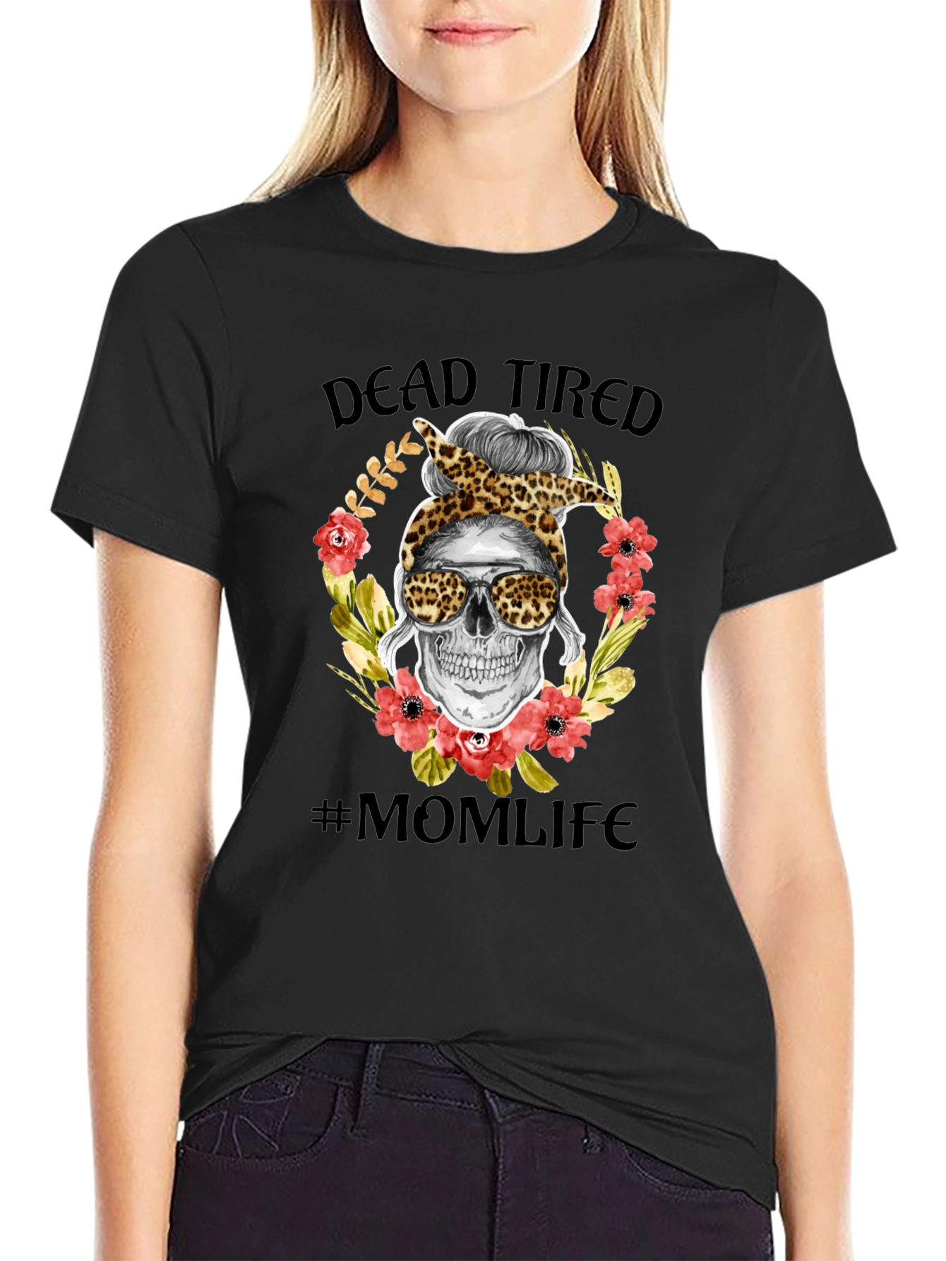 Dead Tired Mom Life Graphic Tee