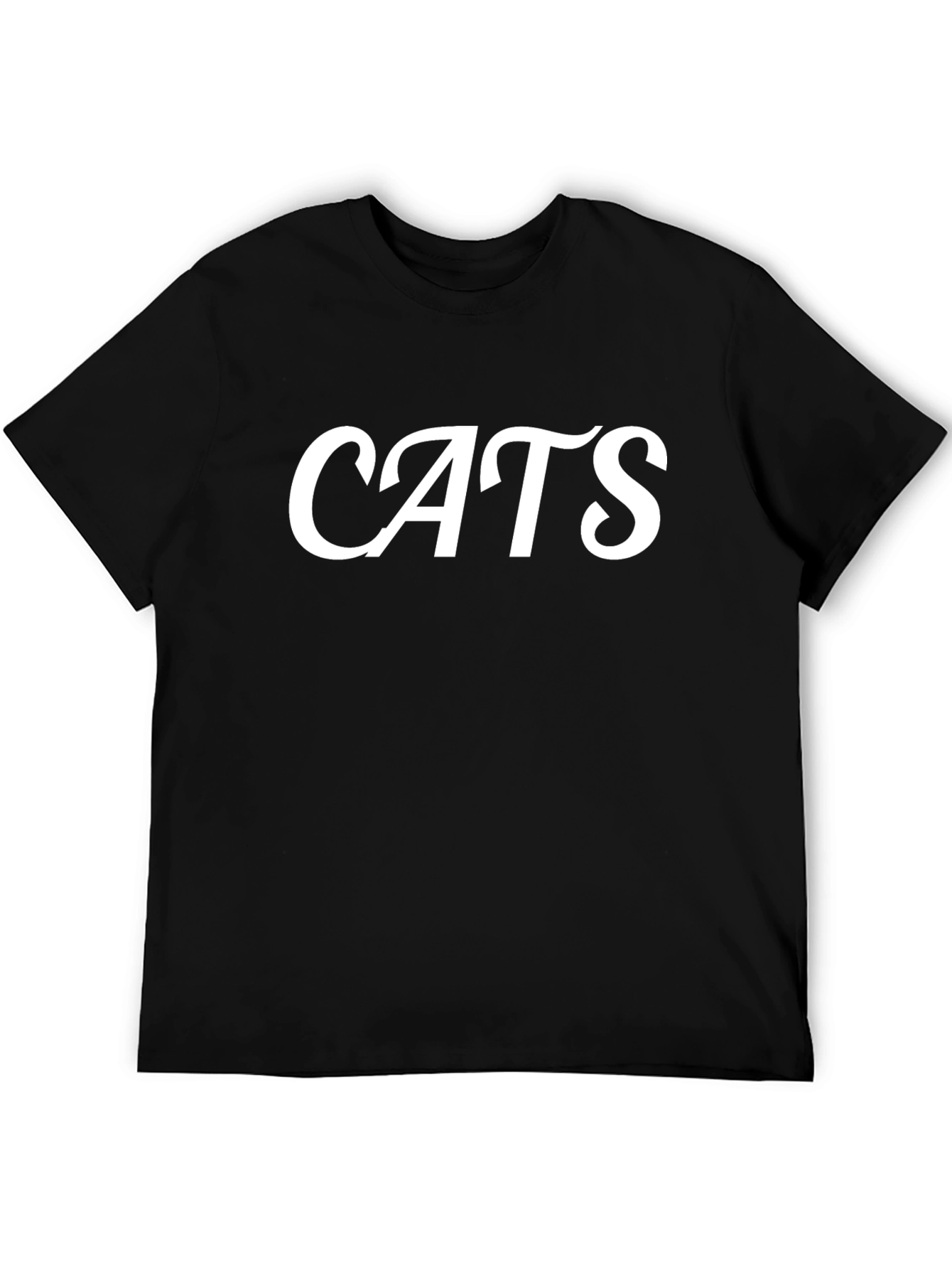 CATS Graphic Tee - Stylish Black T-Shirt