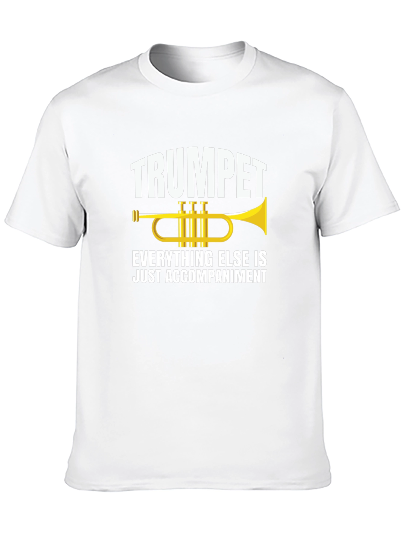 Trumpet Player Black T-Shirt - Music Humor Tee
