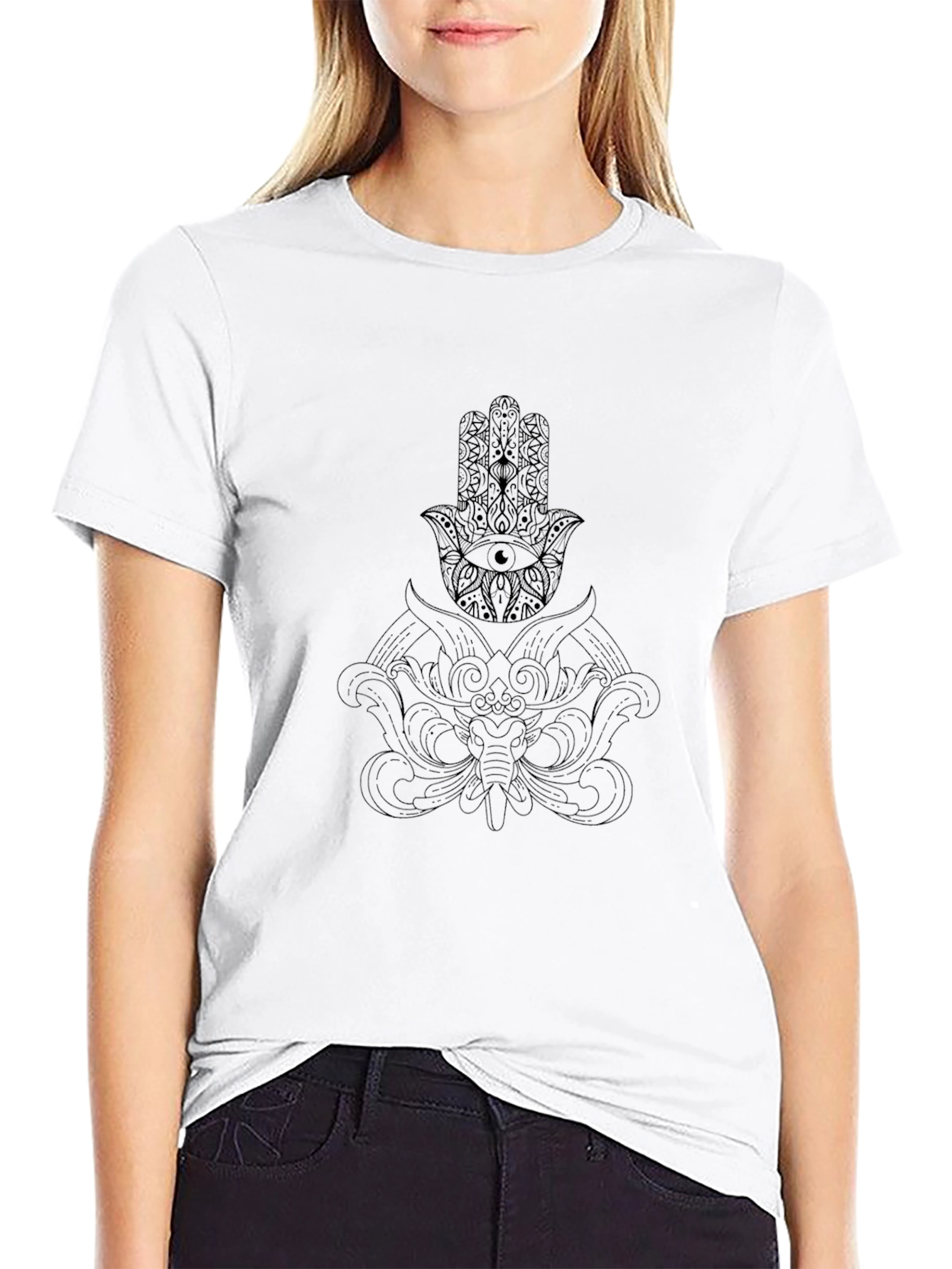 Mystic Print Black T-Shirt