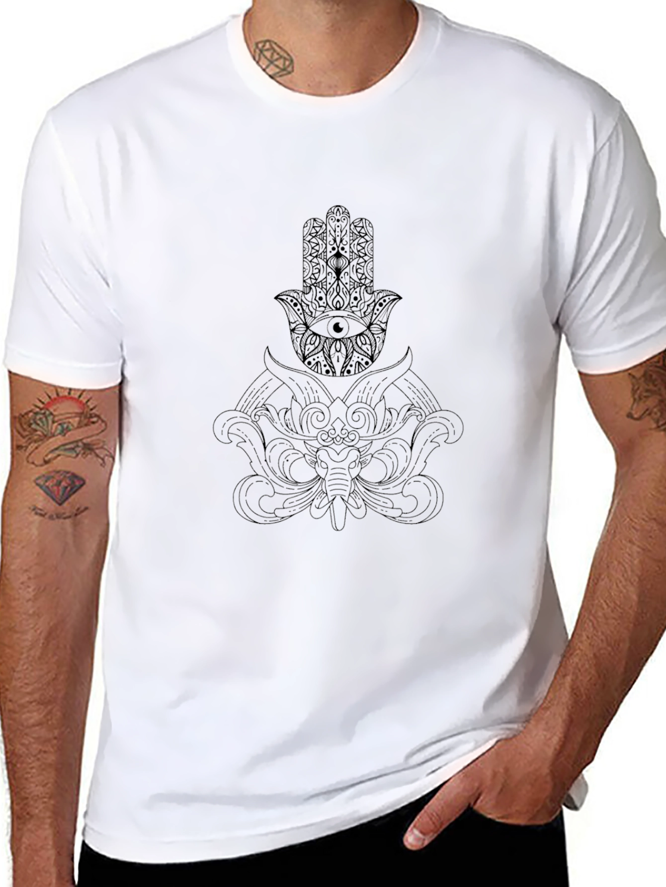 Mystic Print Black T-Shirt