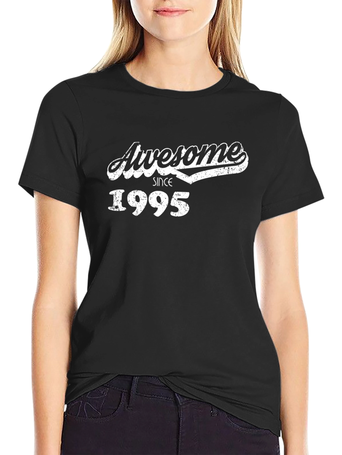 Awesome Since 1995 Graphic T-Shirt - Black
