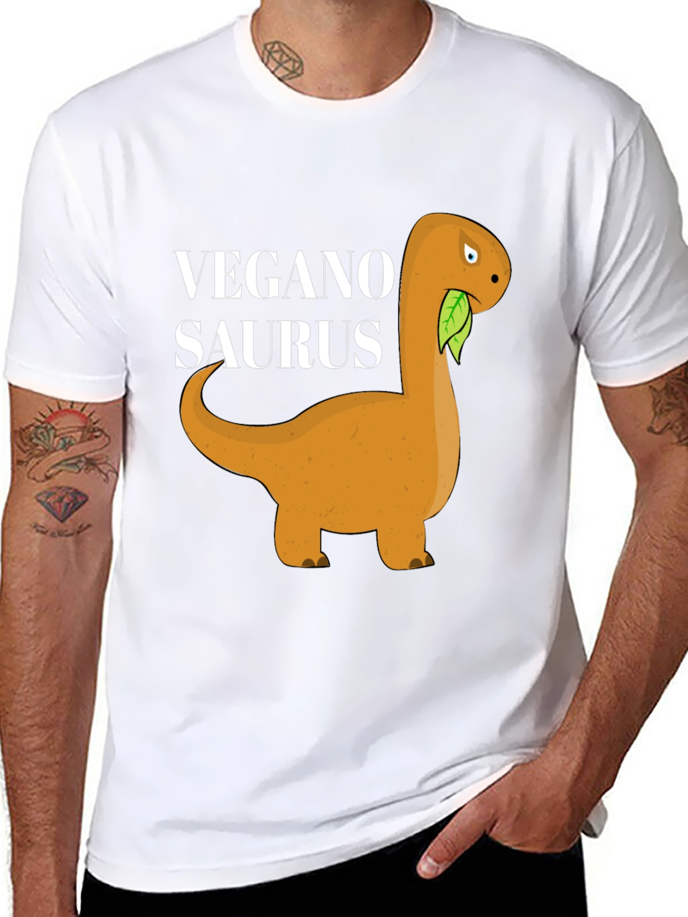 Veganosaurus T-Shirt - Vegan Dinosaur Tee