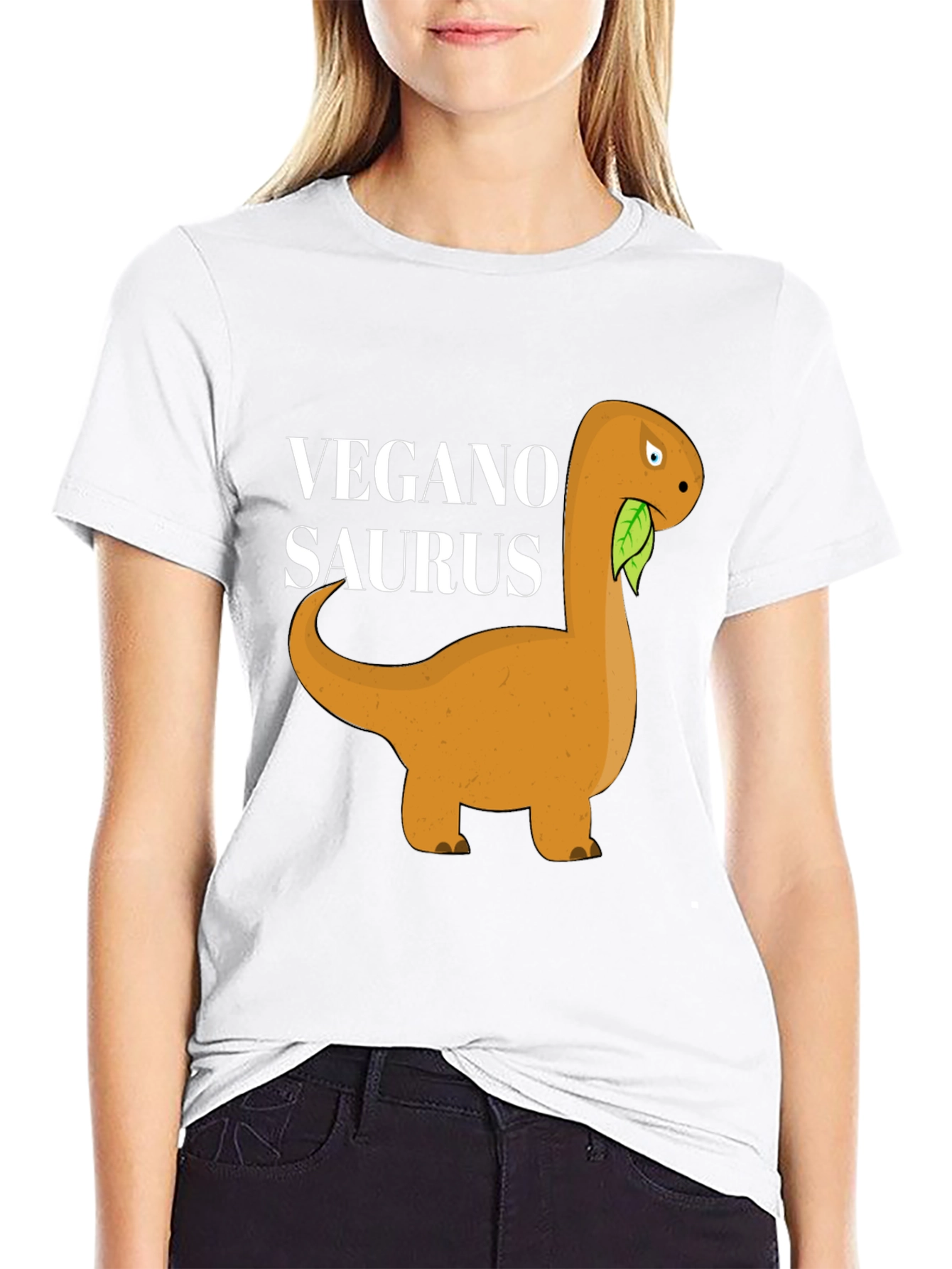 Veganosaurus T-Shirt - Vegan Dinosaur Tee