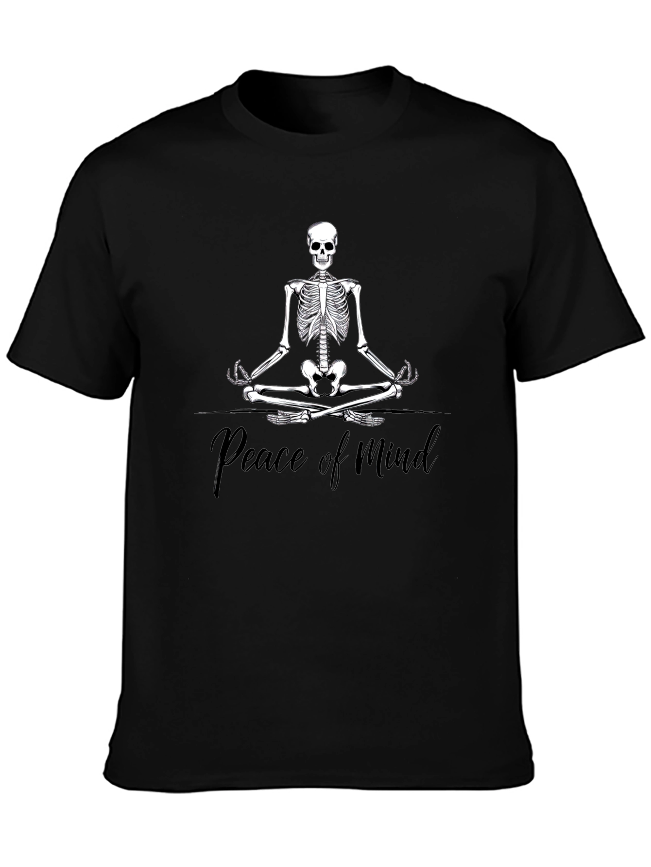 Peace of Mind Skeleton Meditation T-Shirt