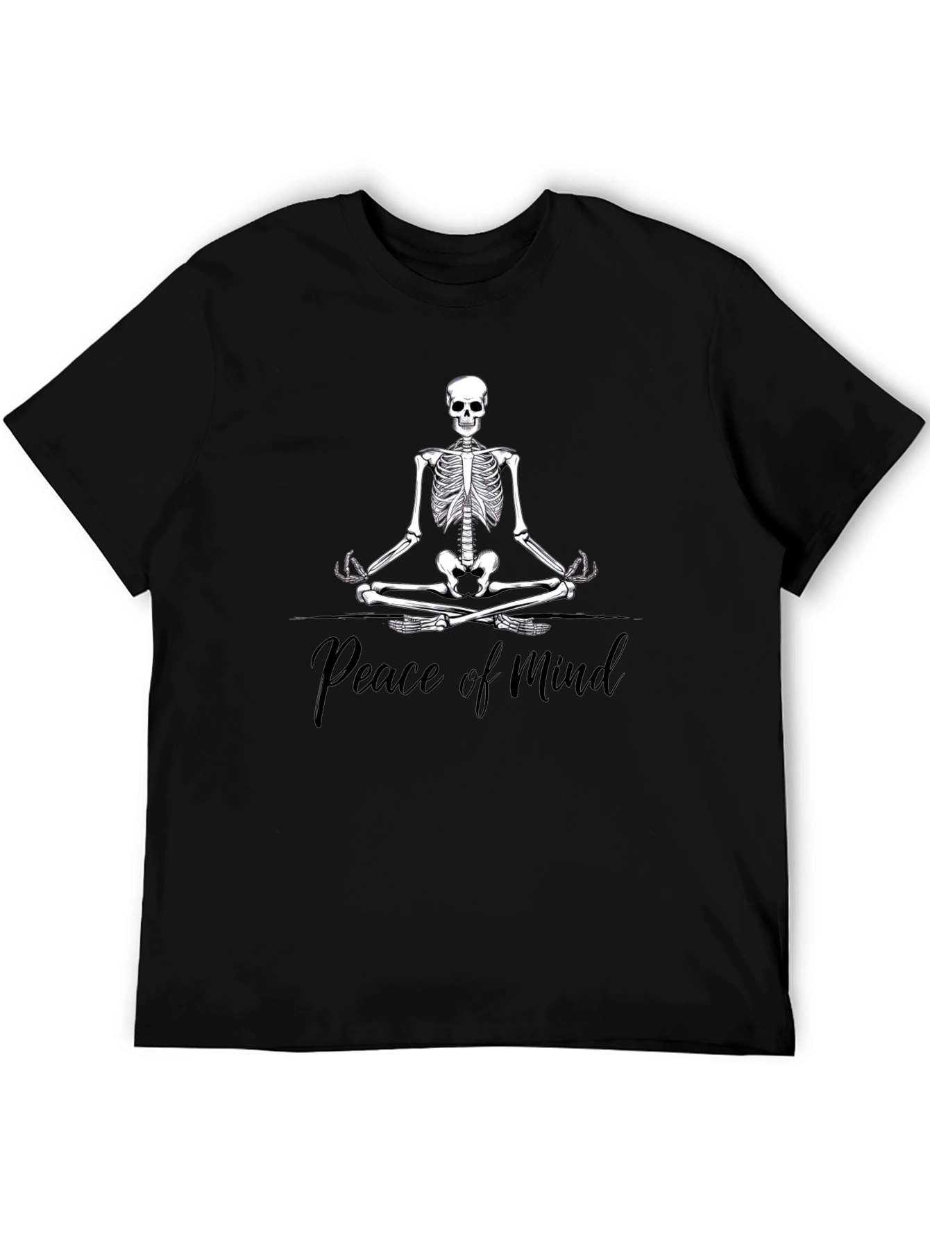 Peace of Mind Skeleton Meditation T-Shirt