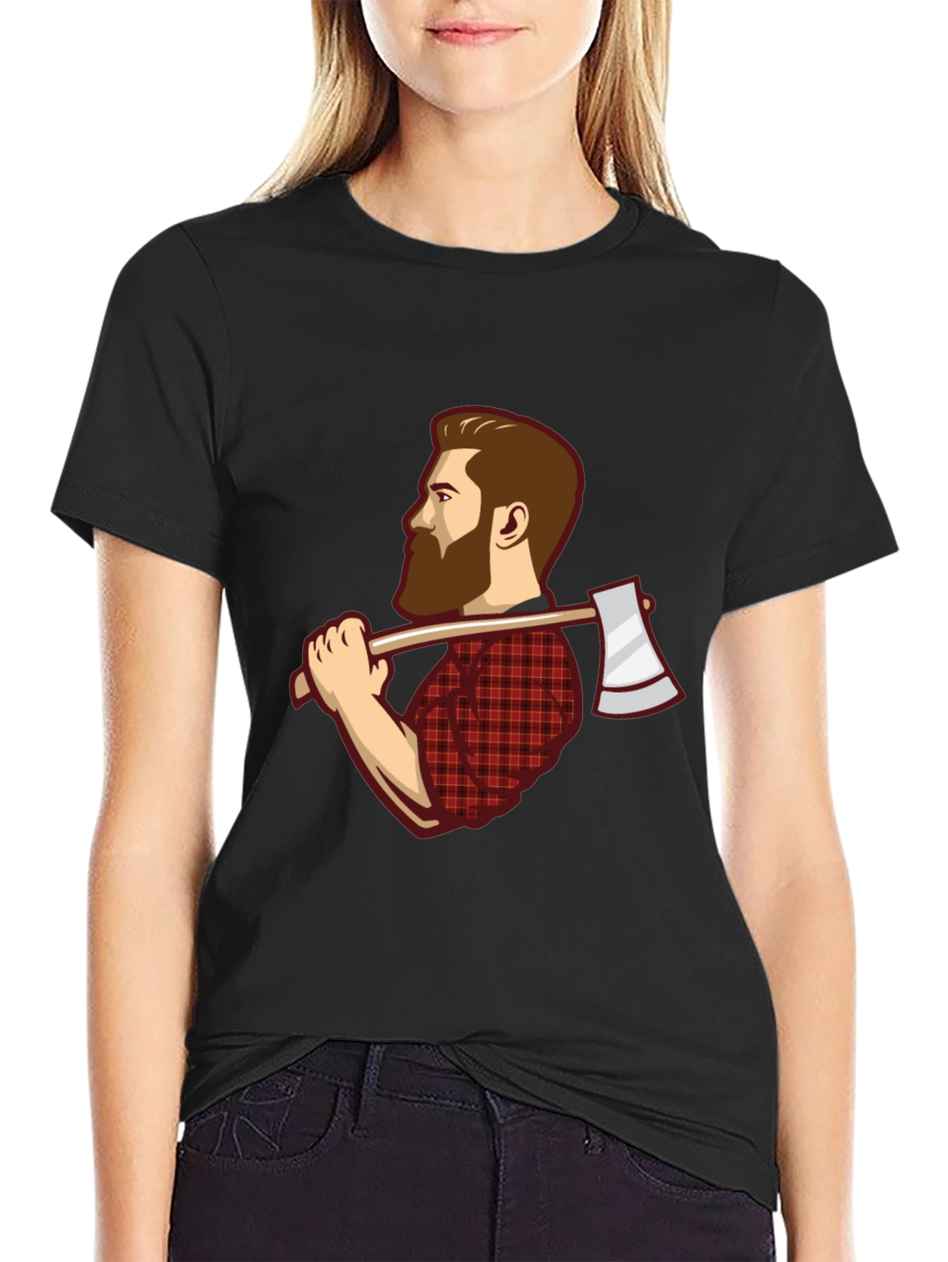 Lumberjack Graphic Tee - Axe Wielding Woodcutter