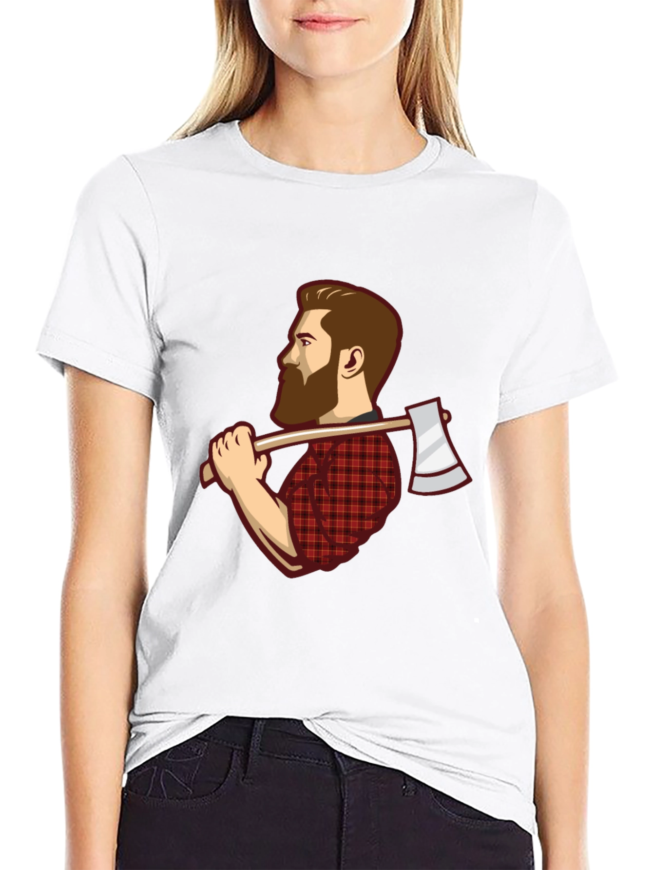 Lumberjack Graphic Tee - Axe Wielding Woodcutter