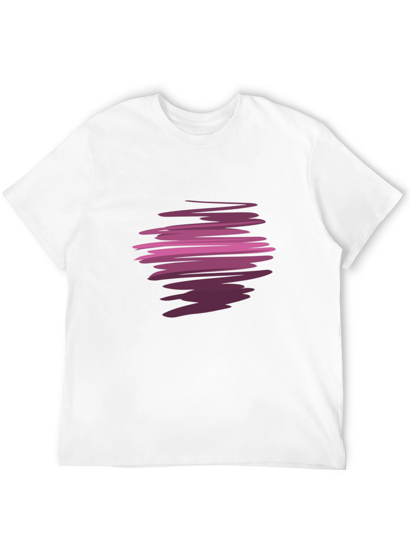 Abstract Swirl Graphic Black T-Shirt