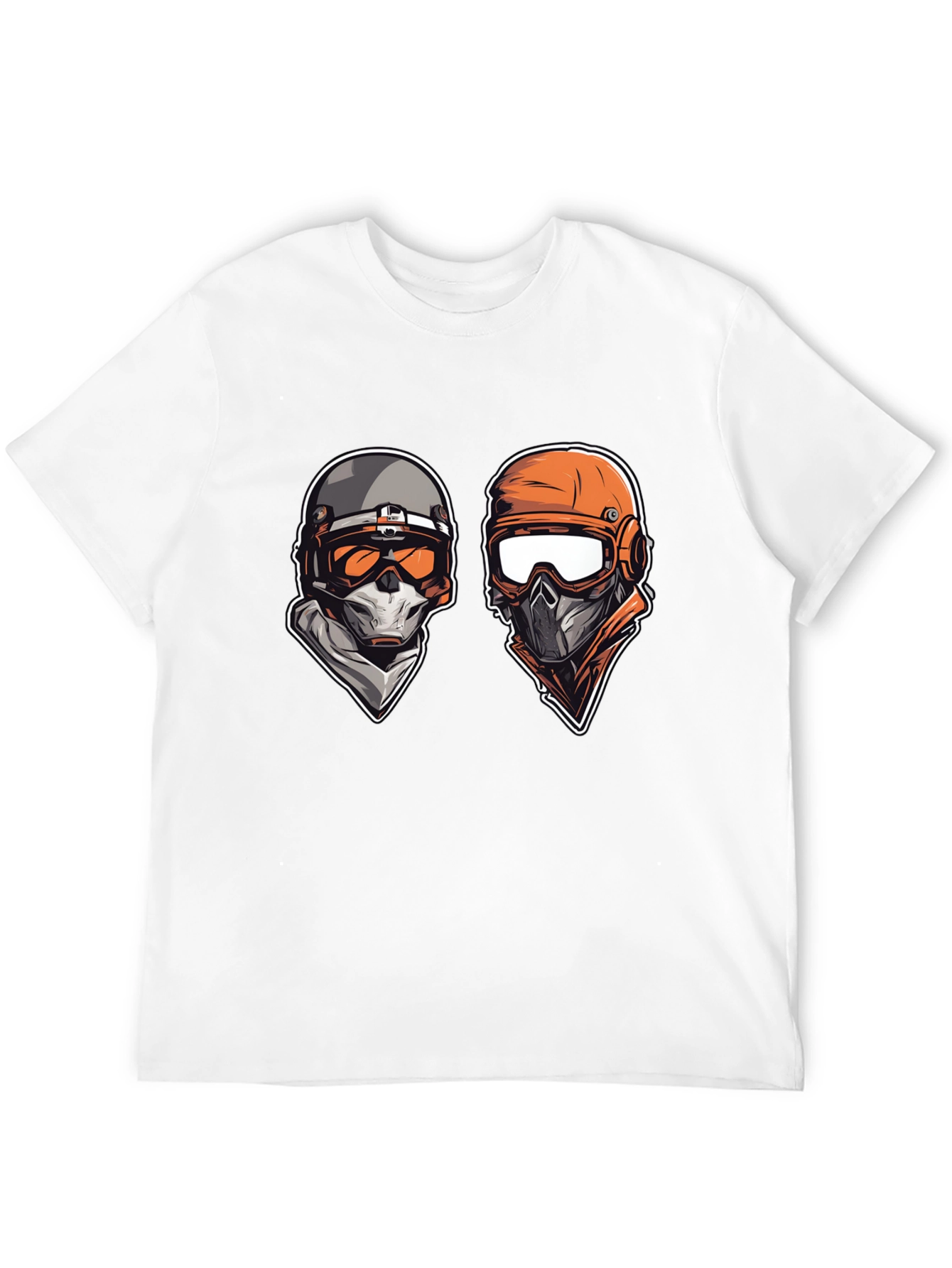 Tactical Duo Graphic Tee - Black Cotton Comfort