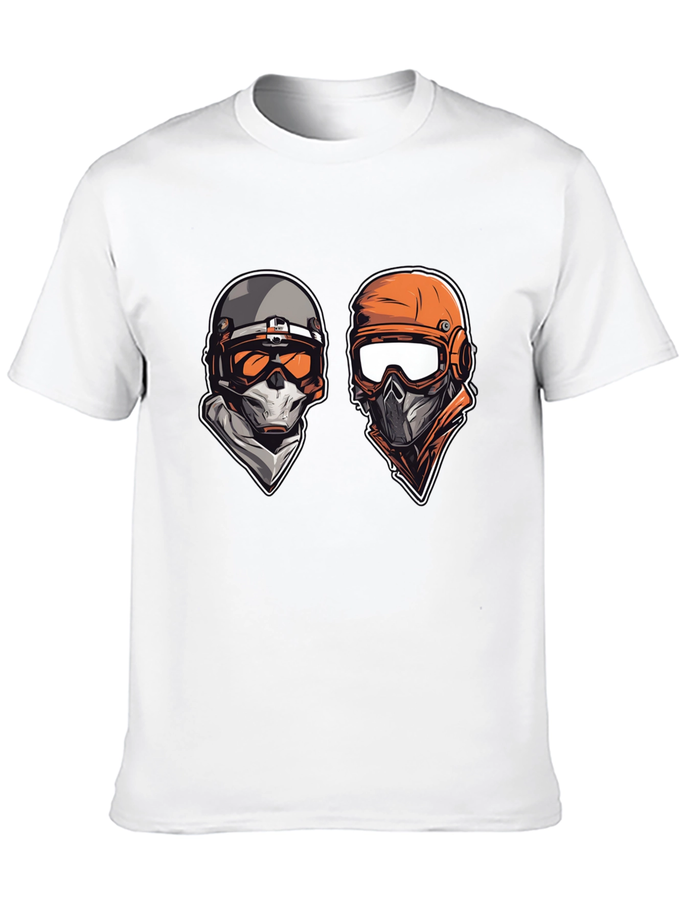 Tactical Duo Graphic Tee - Black Cotton Comfort