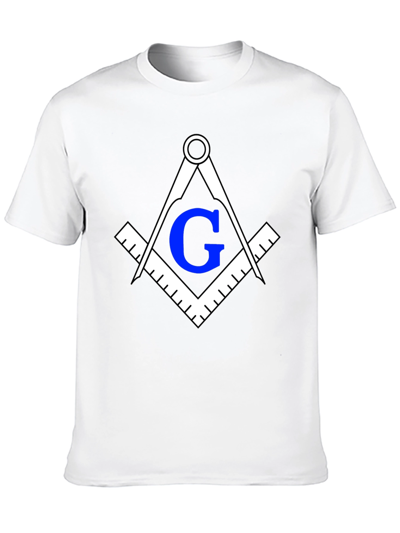 Masonic Square & Compasses T-Shirt - Black