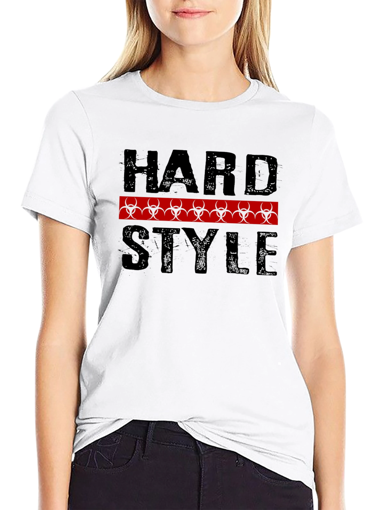 Hard Style Biohazard Graphic Tee - Bold Design