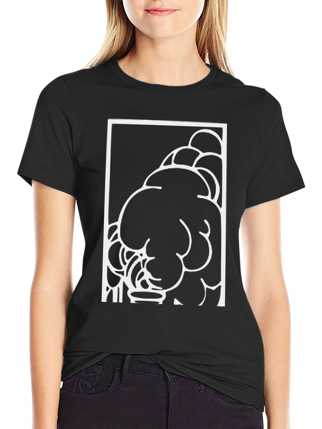 Abstract Black T-Shirt