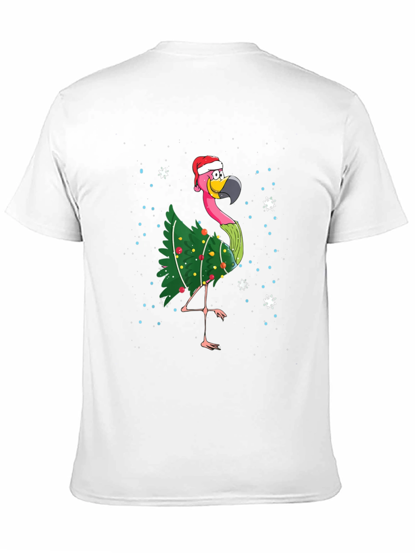 Christmas Flamingo T-Shirt Holiday Xmas Party Tee