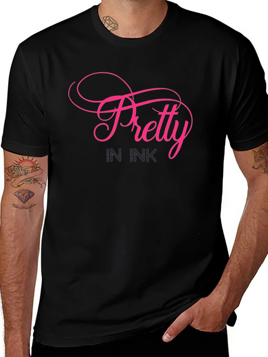 Pretty in Ink Graphic T-Shirt - Stylish Tattoo Lover Tee