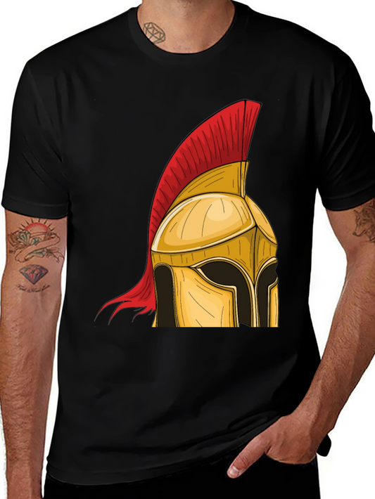 Spartan Helmet Graphic Tee - Warrior Style