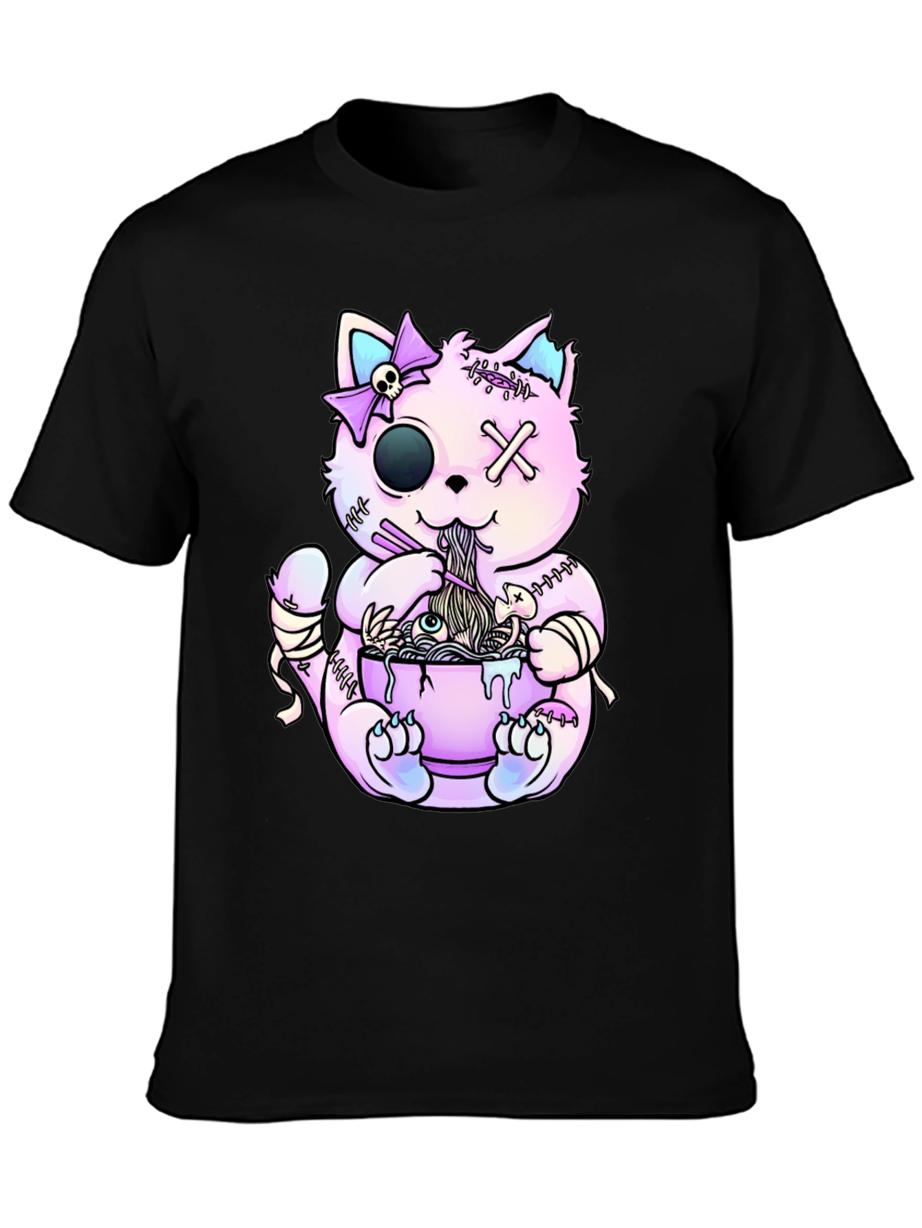 Zombie Cat Ramen T-Shirt