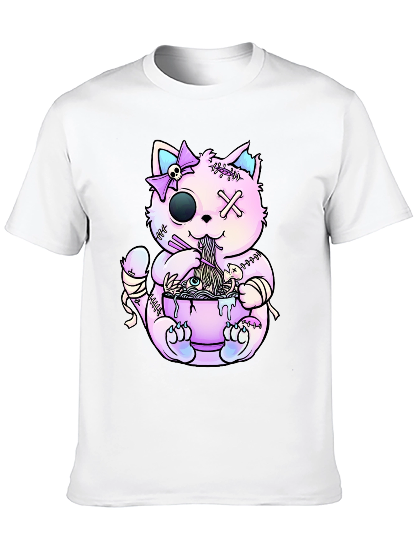 Zombie Cat Ramen T-Shirt