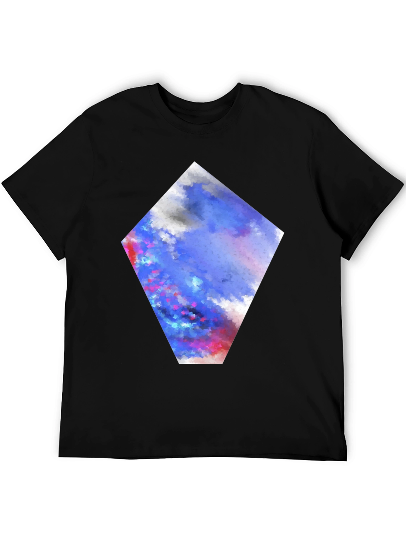 Abstract Art Diamond Graphic Print T-Shirt