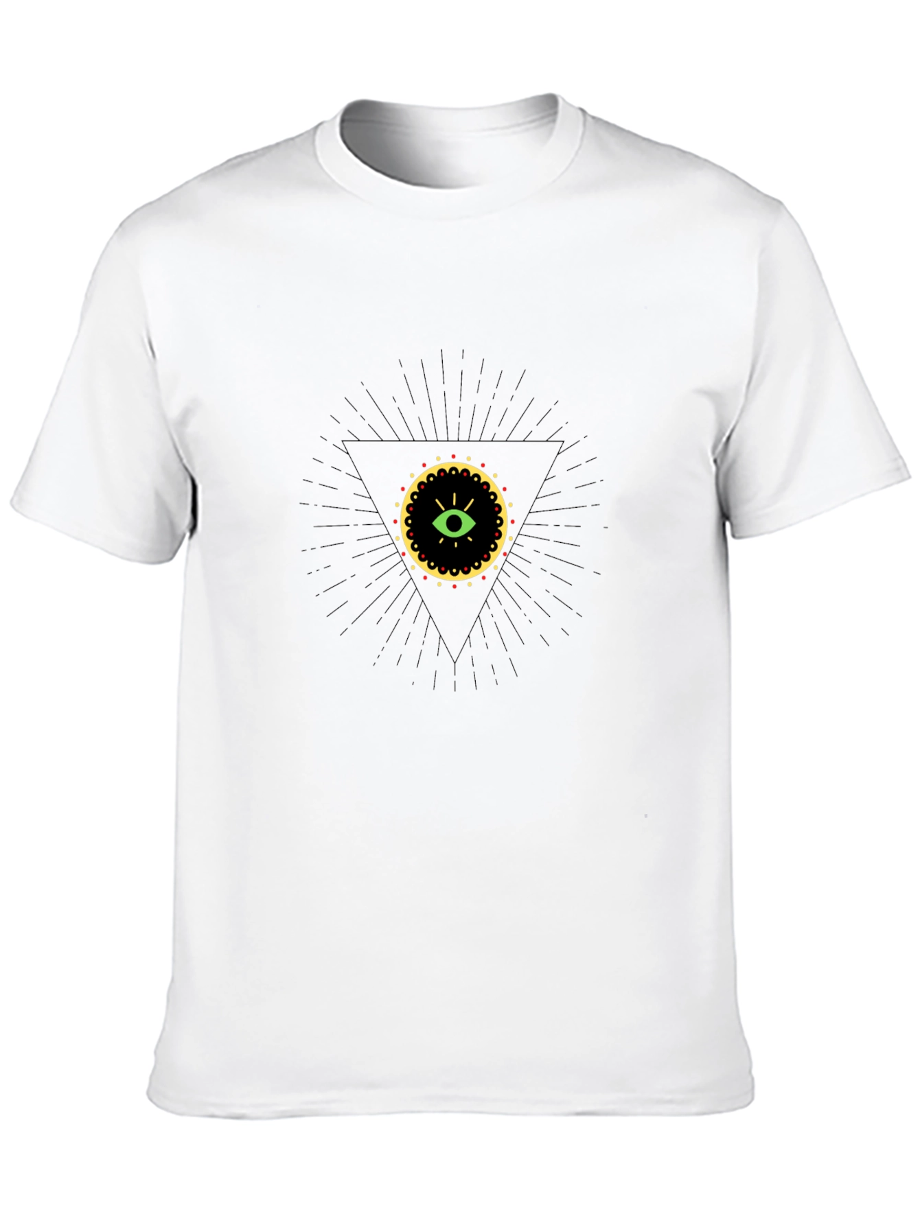 Illuminati Eye Graphic Tee - Black Cotton T-Shirt